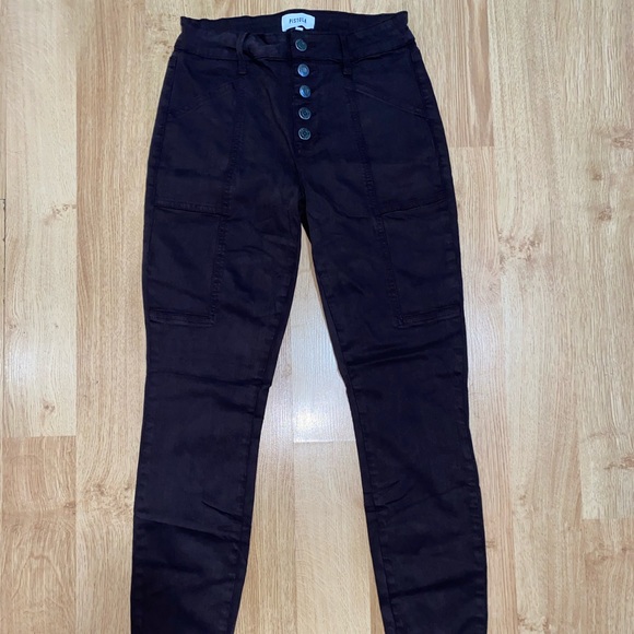 Pistola Brown Button Up Cargo Skinny Jeans - Picture 1 of 3